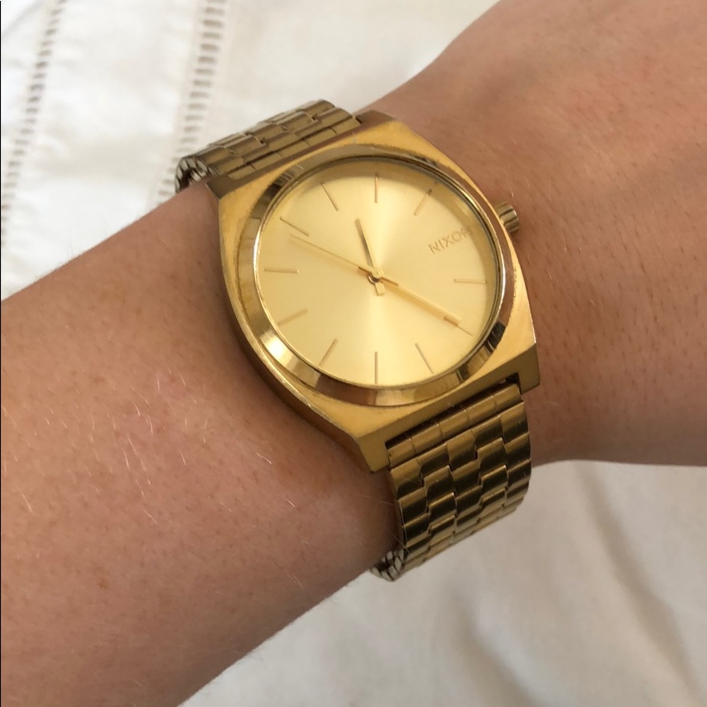 Gold Nixon Watch